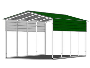 Portable Carport Shelter | 8.5X7.5X4.2 M Metal Vertical Gable Roof | Easycarport