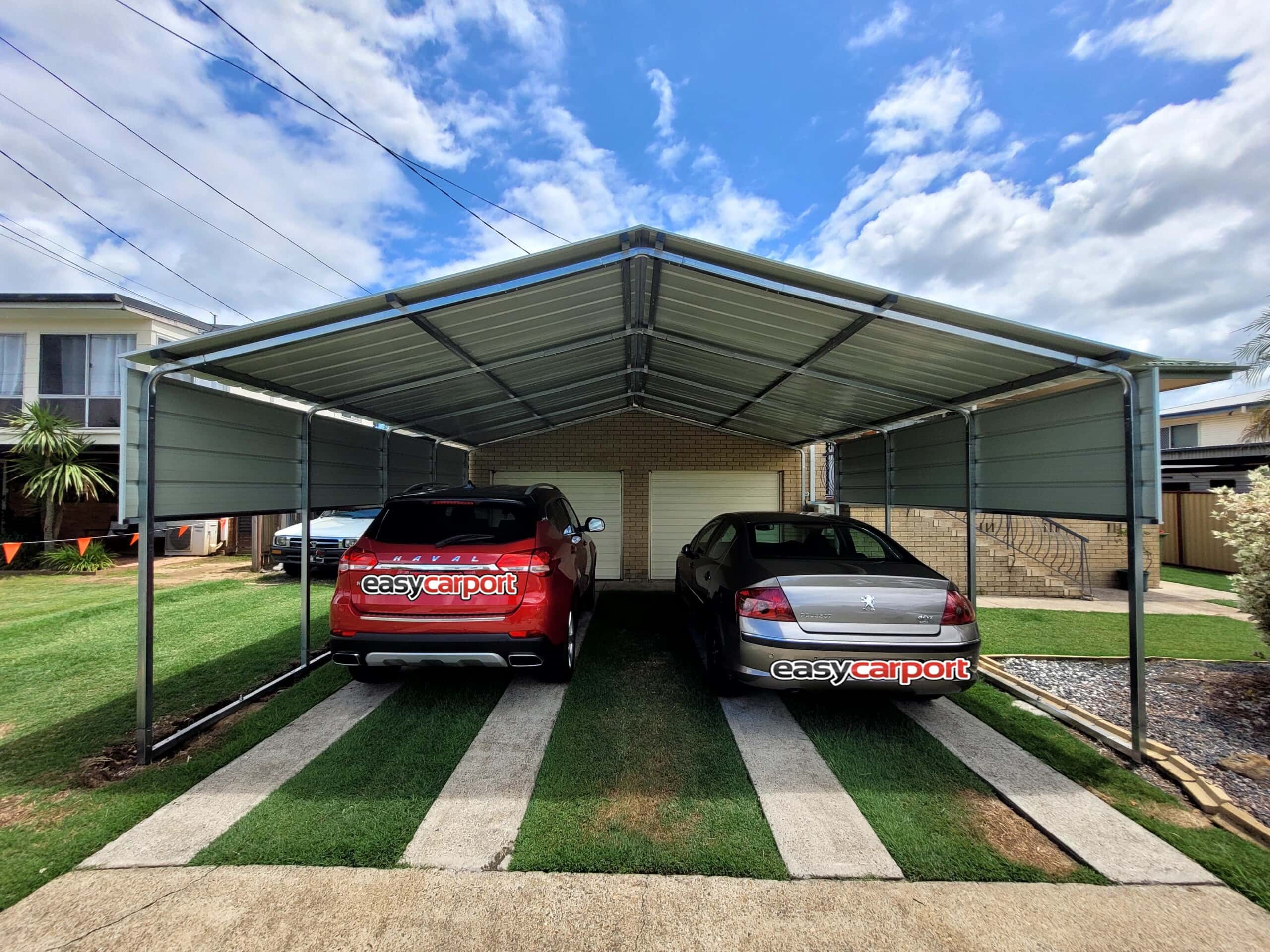 Deluxe CARPORT SHELTER kits 6X9M Portable Carport Gable Roof